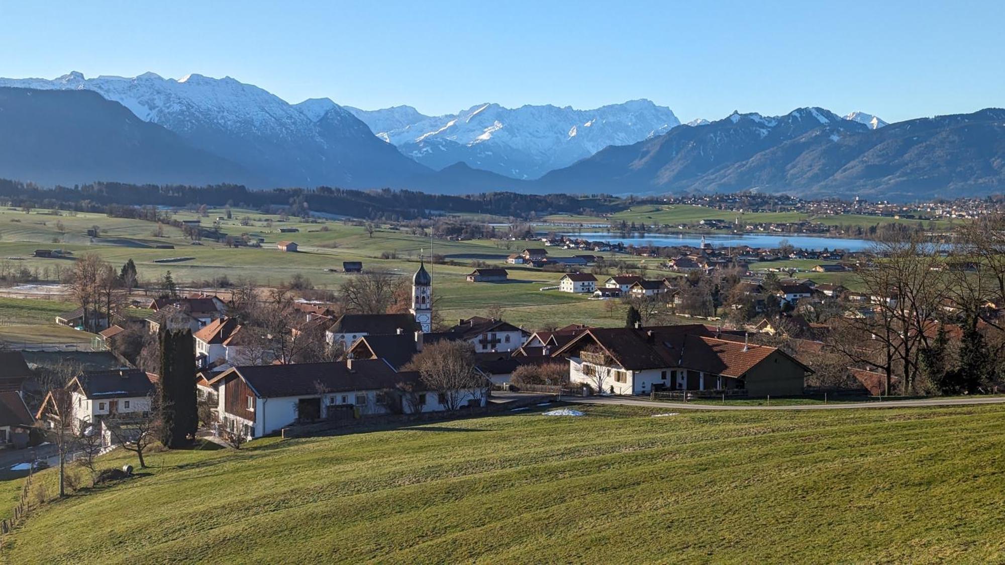 Liboria I Traumhafte Ferienwohnung In Aidling Am Riegsee Mit Atemberaubendem Panoramablick! Esterno foto